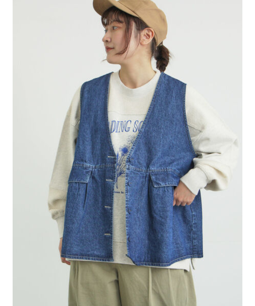 Vネックオーバーベスト