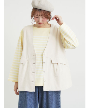 Vネックオーバーベスト