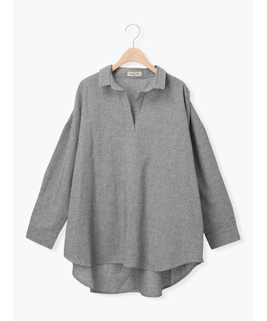 後ろボタンスキッパーチュニック