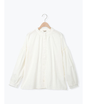 袖シャーリングギャザーブラウス