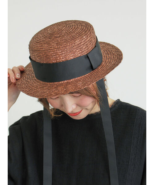 リボン付きカンカン帽｜サマンサモスモスの通販｜&mall（アンドモール