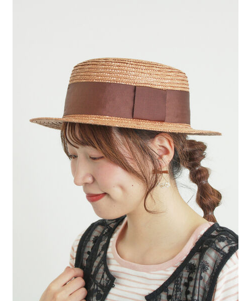 リボン付きカンカン帽｜サマンサモスモスの通販｜&mall（アンドモール