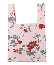 花柄スポンディッシュニットバッグ