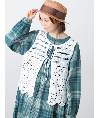 前後2WAYクロシェベスト