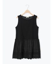 裾スカラップレースノースリーブインナー