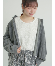 デニムショート丈シャツ