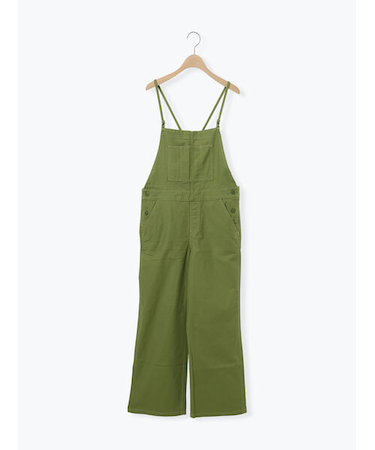 配色ステッチサロペット