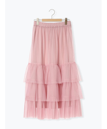2WAYチュールティアードスカート
