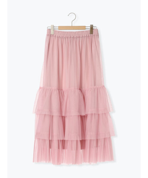 2WAYチュールティアードスカート