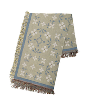 フラワーパターンインテリアスロー