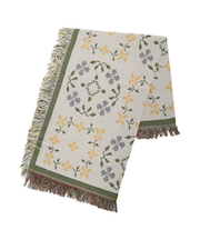 フラワーパターンインテリアスロー