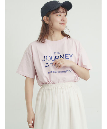 ロゴ刺繍Tシャツ