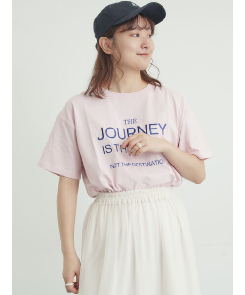 ロゴ刺繍Tシャツ