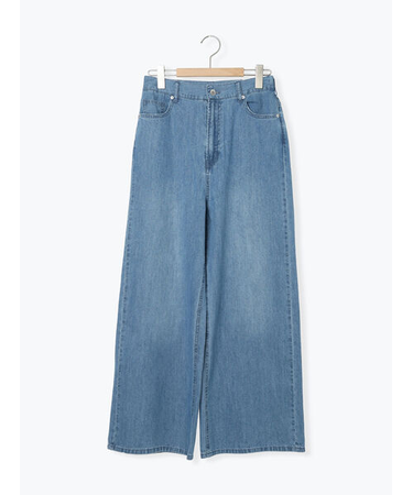 デニムストレートパンツ