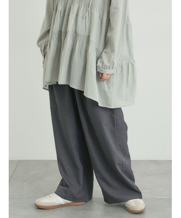 ツータックワイドパンツ