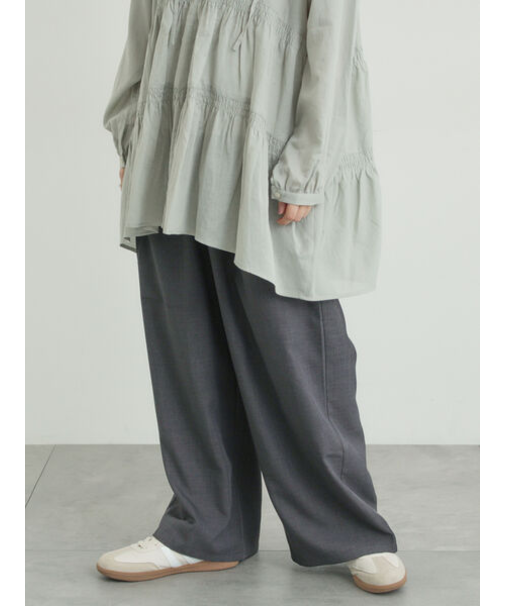 ツータックワイドパンツ