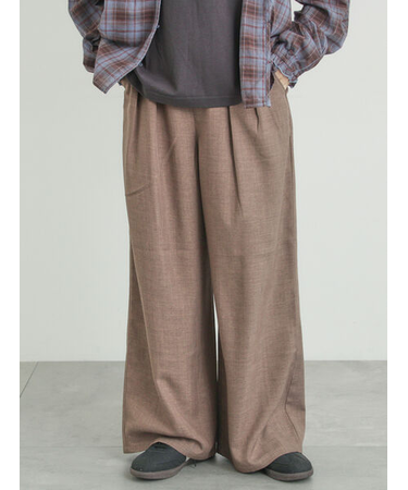 ツータックワイドパンツ