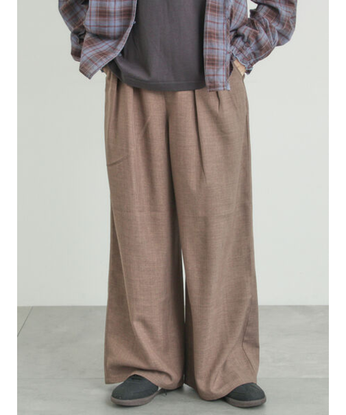 ツータックワイドパンツ