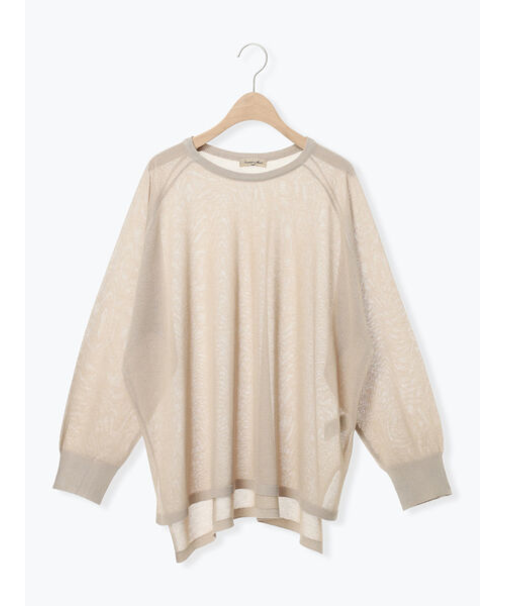 ペーパーライクニットプルオーバー