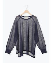 ペーパーライクニットプルオーバー