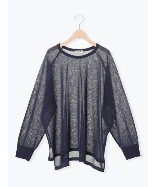 ペーパーライクニットプルオーバー