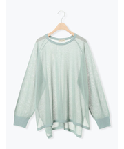 ペーパーライクニットプルオーバー