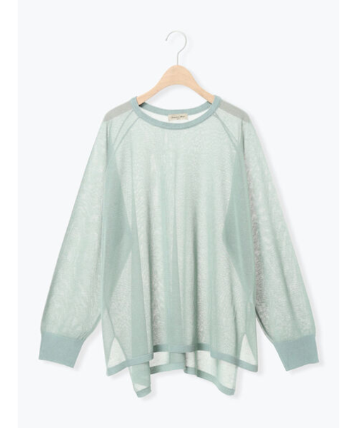 ペーパーライクニットプルオーバー