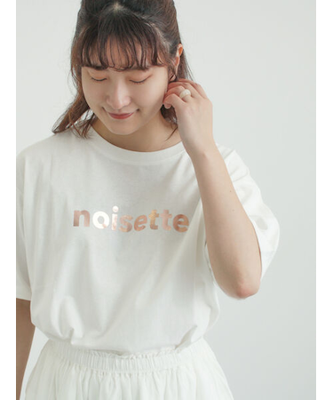 [接触冷感]箔プリントTシャツ