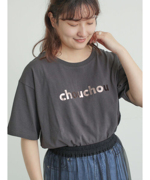 [接触冷感]箔プリントTシャツ