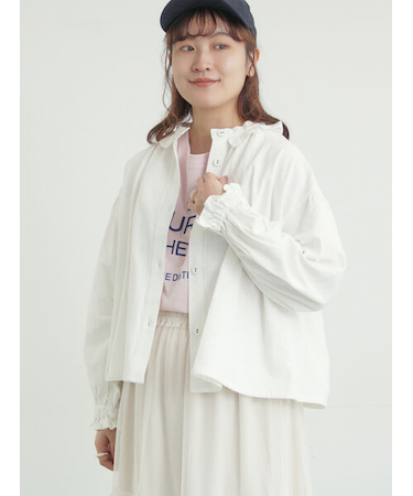 フリル襟ジャケット