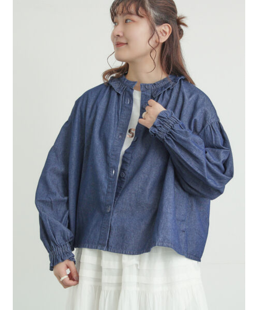 フリル襟ジャケット