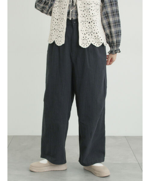 綿麻コクーンパンツ