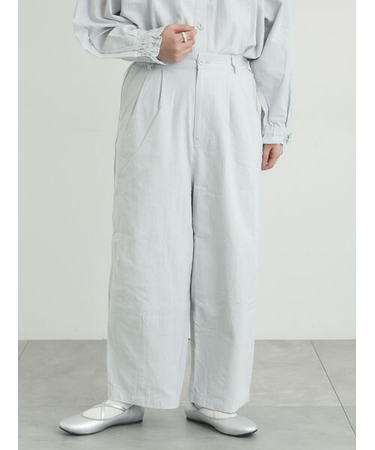綿麻コクーンパンツ
