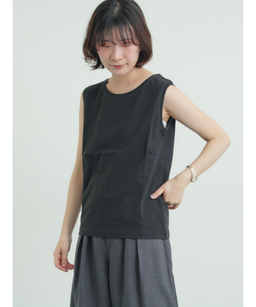 [汗染み防止]ノースリーブTシャツ