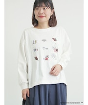 【MOOMIN×Samansa Mos2】リトルミイプリントロンT