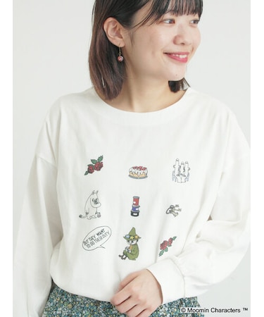 【MOOMIN×Samansa Mos2】ムーミンプリントロンT