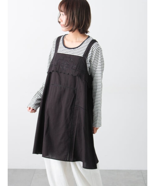 カットワーク刺繍キャミチュニック