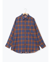 オンブレチェックシアーシャツ