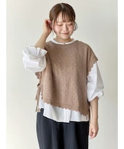 【Cross×Staff】前後2WAYニットベスト