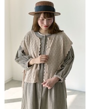 【Cross×Staff】前後2WAYニットベスト