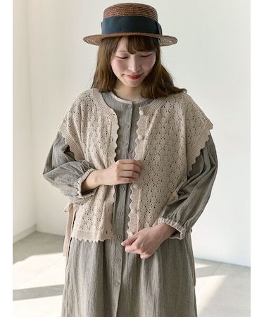 【Cross×Staff】前後2WAYニットベスト