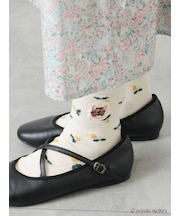 【miyuki matsuo×Samansa Mos2】花柄ソックス