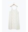 シアー楊柳刺繍キャミソールワンピース
