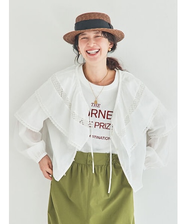 レースボレロブラウス