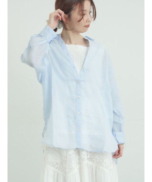 シアーリネンシャツ