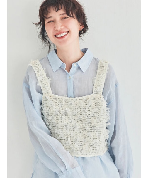 ファンシーヤーンビスチェ