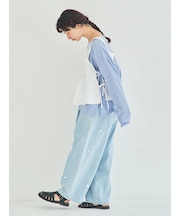 3Dレースモチーフ付きパンツ