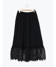 【接触冷感】裾スカラップレースカットペチパンツ