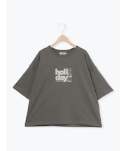 ヴィンテージ風天竺おじさんフロッキープリントTシャツ