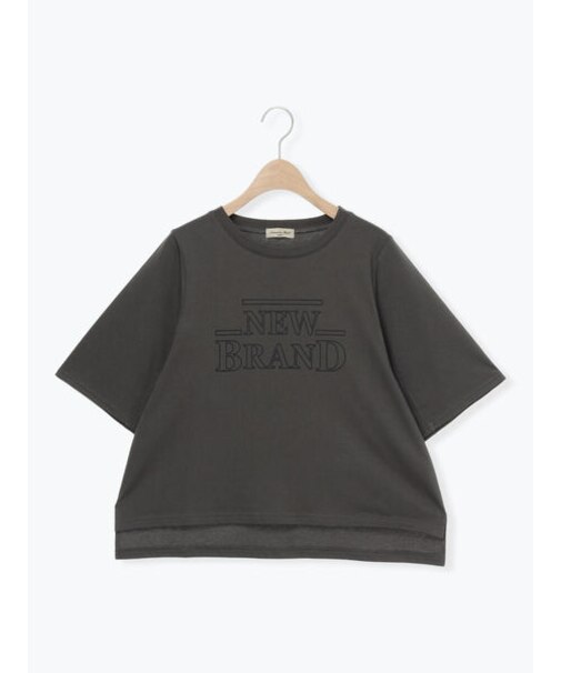 シルケット天竺ワイドアームプリントTシャツ